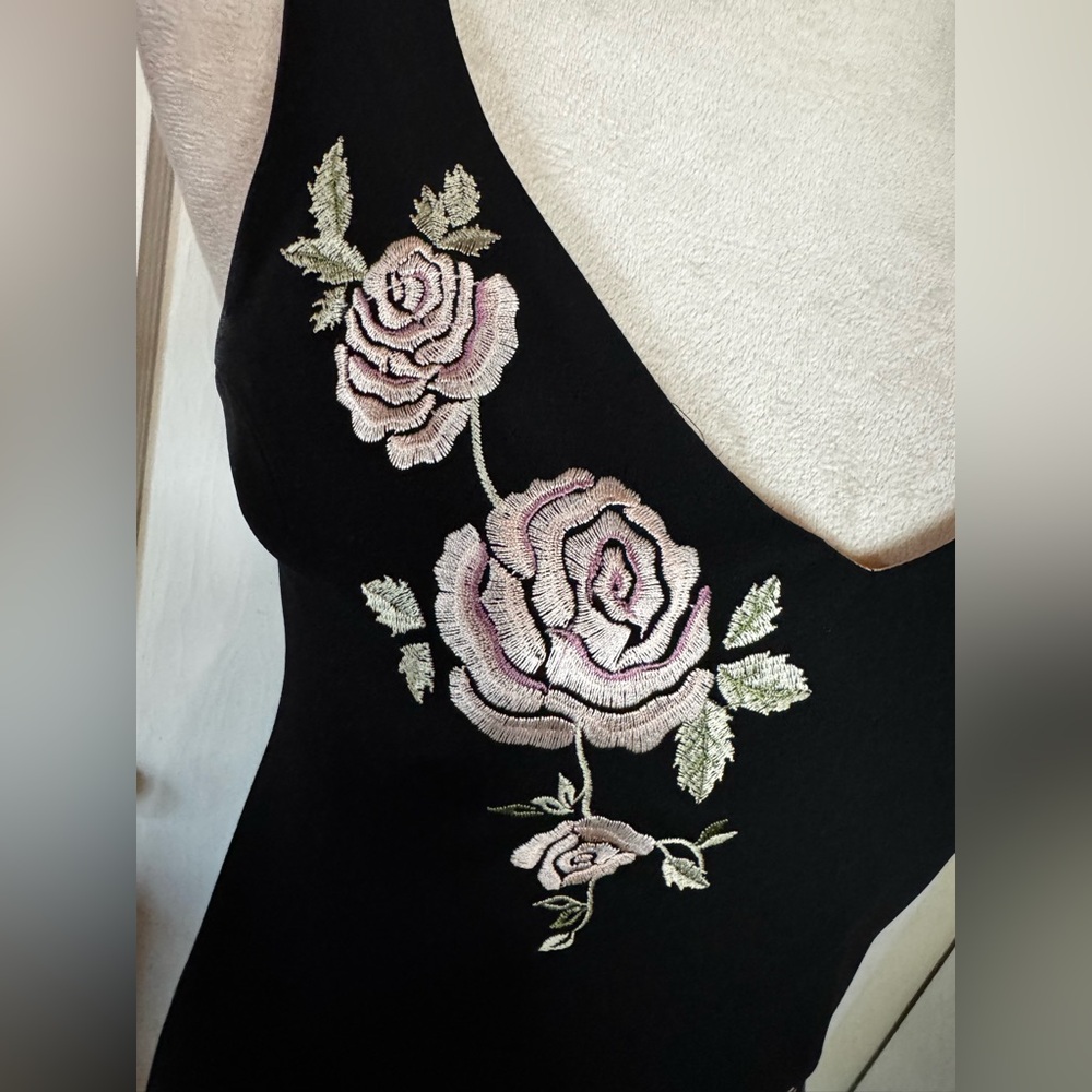 Vintage 90’s y2k Dainty Floral Midi Tulip Dress Gilmore Girls Lorelai Garden - Picture 11 of 13